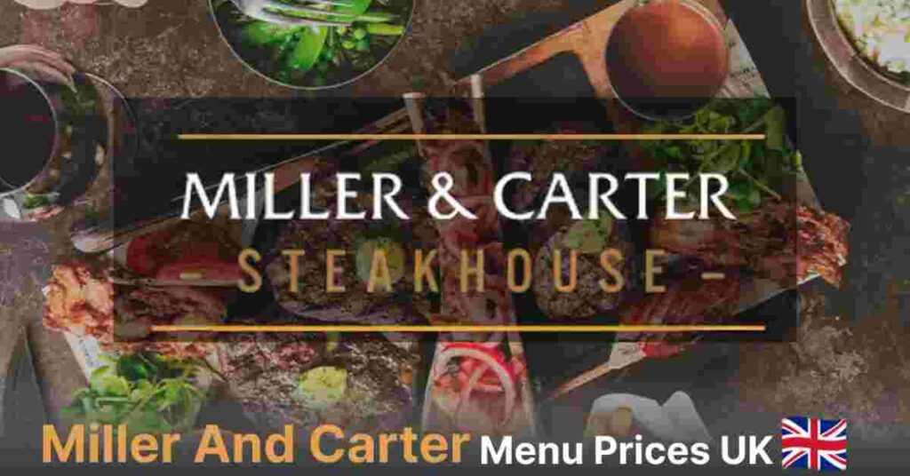 Miller and carter steak house menu